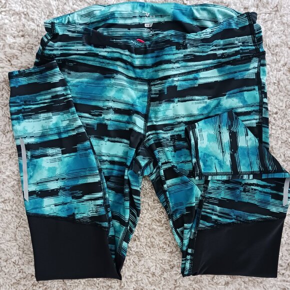 Old Navy Active Go-Dry High-Rise Ankle Graph Legging Corpore Size XL Green - Picture 2 of 6